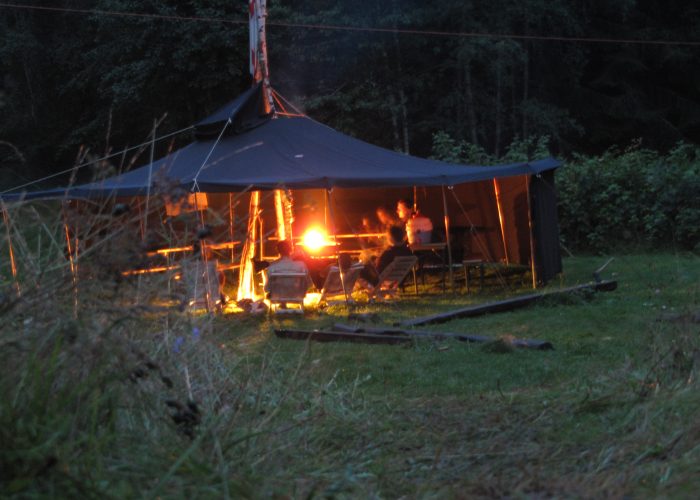 Auslandslager Schweden 2010: Abendliches Lagerfeuer