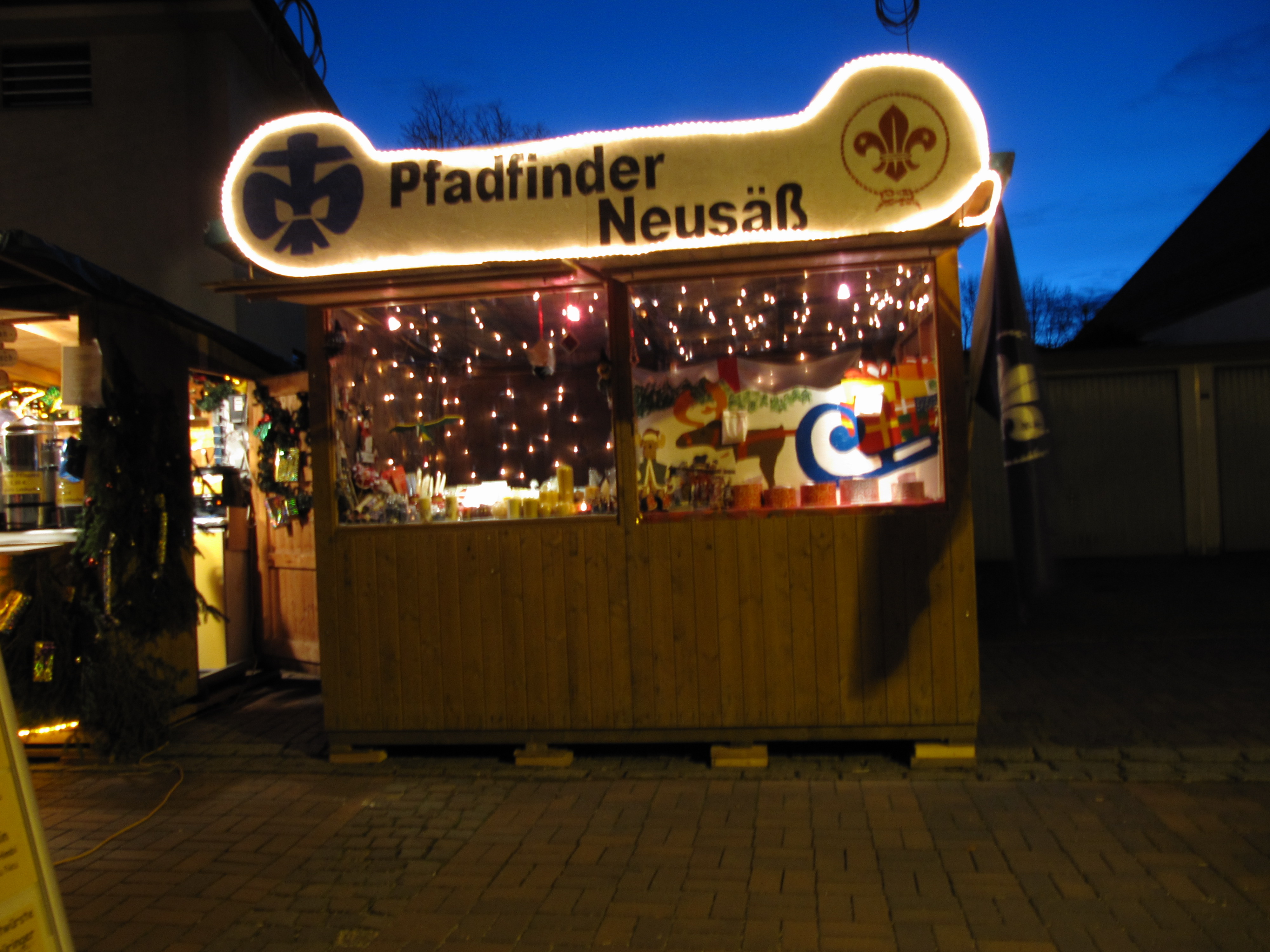 Weihnachtsmarktstand in Neusäß